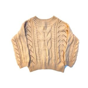 Chunky Cable Knit Sweater Oversized and Cozy